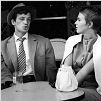 Al final de la escapada : photo Jean Seberg, Jean-Luc Godard, Jean-Paul Belmondo