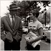 Al final de la escapada : photo Jean Seberg, Jean-Luc Godard, Jean-Paul Belmondo