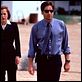 Expediente X : photo David Duchovny, Gillian Anderson, Rob Bowman