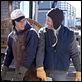 Pegado a ti : photo Bobby Farrelly, Greg Kinnear, Mark Steilen, Matt Damon, Peter Farrelly