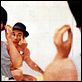 El desprecio : photo Brigitte Bardot, Jean-Luc Godard, Michel Piccoli