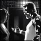 Sin City (Ciudad del pecado) : photo Carla Gugino, Frank Miller, Mickey Rourke, Quentin Tarantino, Robert Rodriguez