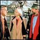 La cortina de humo : photo Barry Levinson, Dustin Hoffman, Robert De Niro