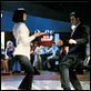Pulp Fiction : photo John Travolta, Quentin Tarantino, Uma Thurman