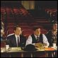Los productores : photo Matthew Broderick, Nathan Lane, Susan Stroman, Uma Thurman, Will Ferrell