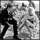 photo Claude Mann, Jacques Demy, Jeanne Moreau