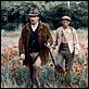 El manantial de las colinas : photo Claude Berri, Daniel Auteuil, Yves Montand