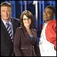 Rockefeller Plaza : photo Alec Baldwin, Tina Fey, Tracy Morgan