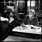 La Strada : photo Anthony Quinn, Federico Fellini, Giulietta Masina