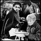 La Strada : photo Anthony Quinn, Federico Fellini, Giulietta Masina