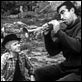 La Strada : photo Anthony Quinn, Federico Fellini, Giulietta Masina