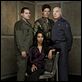 Battlestar Galáctica : photo Aaron Douglas, Michael Hogan, Michael Trucco, Rekha Sharma