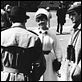 photo Jeanne Moreau, Jean-Paul Belmondo, Marcel Ophuls