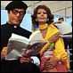 photo Dino Risi, Marcello Mastroianni, Sophia Loren