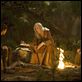 La leyenda del buscador : photo Bridget Regan, Bruce Spence, Craig Horner