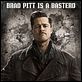 Malditos bastardos : poster Brad Pitt, Quentin Tarantino