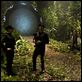 Stargate : Universe : photo Alaina Huffman, Brian J. Smith, David Blue, Robert Carlyle