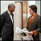 El caballero oscuro. La leyenda renace : photo Christian Bale, Morgan Freeman