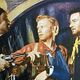 <b>Harry Carey Jr., John Ford, John Wayne, Pedro Armendariz</b> Foto : Tres padrinos