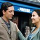 <b>Francis Veber, Gad Elmaleh, Virginie Ledoyen</b> Foto  : El juego de los idiotas