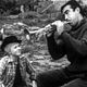 La Strada : photo Anthony Quinn, Federico Fellini, Giulietta Masina