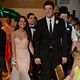Glee : photo Chris Colfer, Cory Monteith, Darren Criss, Lea Michele
