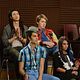 Glee : photo Damian McGinty, Harry Shum Jr., Lea Michele, Samuel Larsen