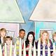 Sunny entre Estrellas : photo Allisyn Ashley Arm, Brandon Smith, Demi Lovato, Doug Brochu, Sterling Knight