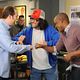 Rockefeller Plaza : photo John Lutz (I), Judah Friedlander, Keith Powell