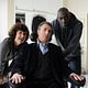 Intocable : photo Anne Le Ny, Eric Toledano, François Cluzet, Olivier Nakache, Omar Sy