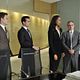 <b>Andrea Parker, Gabriel Macht, Gina Torres, John Billingsley, Patrick J. Adams</b> Foto 