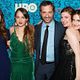Girls : photo Allison Williams, Jemima Kirke, Judd Apatow, Lena Dunham, Zosia Mamet