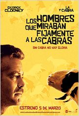 Los hombres que miraban fijamente a las cabras