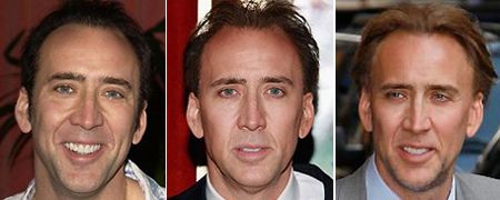 Los locos peinados de Nicolas Cage