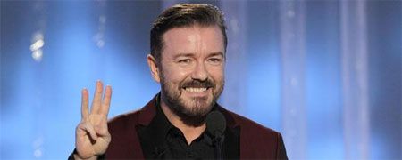 Ricky Gervais, serio candidato a presentar los Globos de Oro del año que viene
