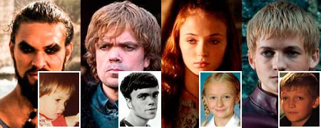'Juego de tronos', antes y ahora. Los actores cuando eran jóvenes
